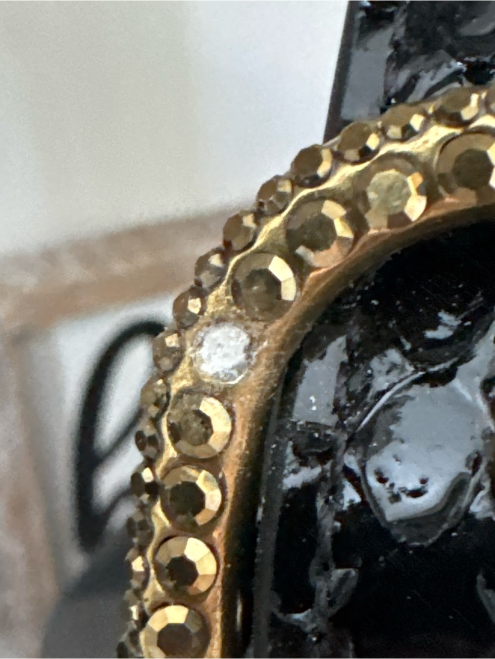 Kurt Geiger London Chelsea Black & Gold Statement Studded Leather Shoulder Bag - Picture 15 of 15